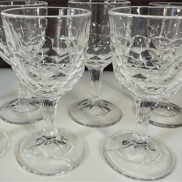 Antique EAPG Honeycomb Cordials- Seven - Picture 2 of 8